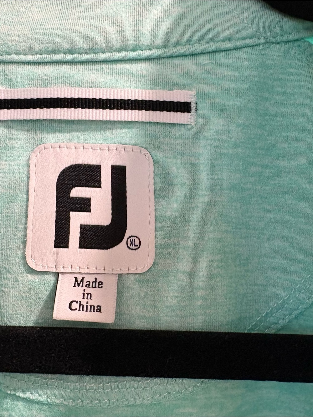 FootJoy Mint Green Performance Golf Polo with FJ Patch XL